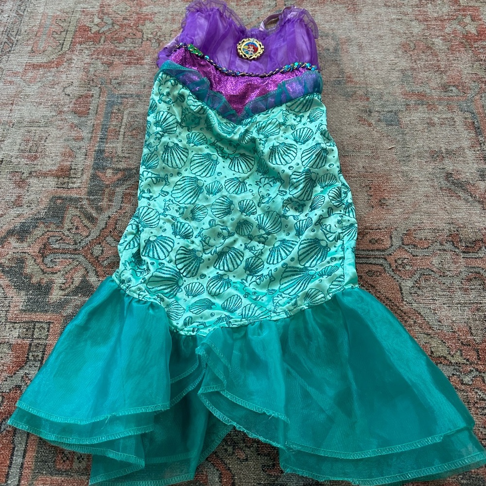 Kids Halloween costume. Comes with shoes. Dress size 4-6x and shoes are kids 7/8
